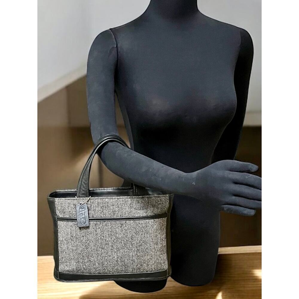 Vintage Coach 6126 Bleecker Tweed Satchel & Pouch - Picture 9 of 12